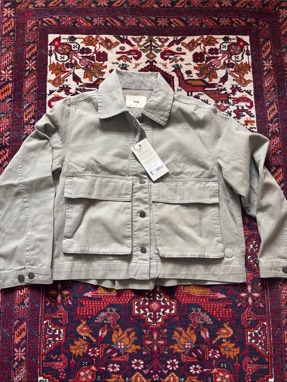Folk Olive-Tan Military Field Jacket- $100-Limited Time Sale ends 10/7.